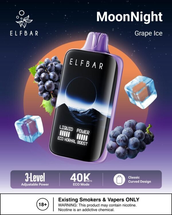 Elfbar MoonNight 40000 puffs Grape Ice