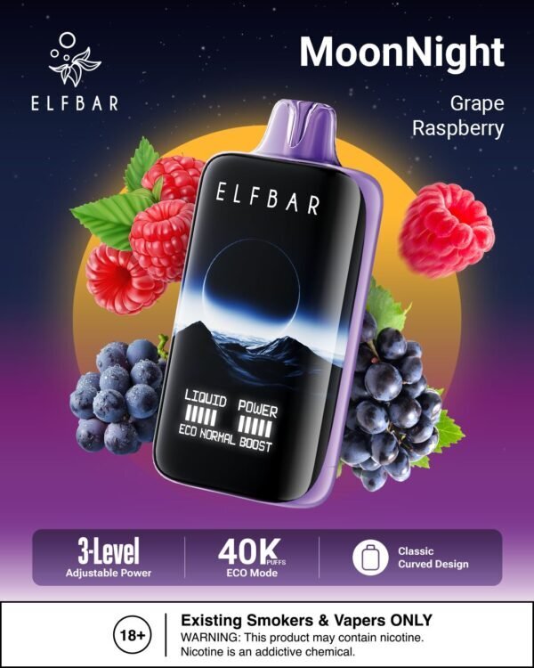 Elfbar MoonNight 40000 Puffs – Long Lasting Disposable Vape in  UAE | Vape Dragon - Image 7