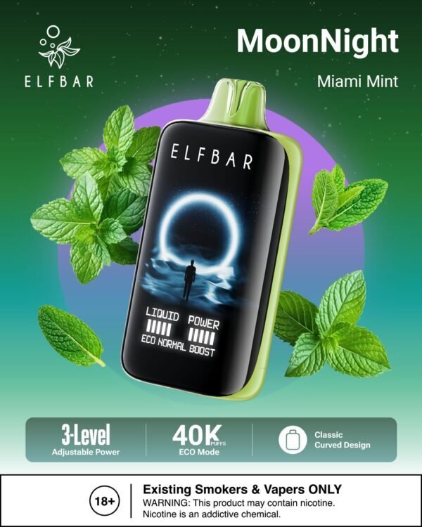 Elfbar MoonNight 40000 puffs miami mint
