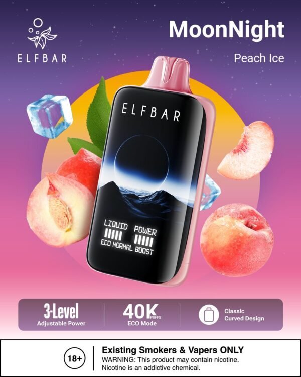Elfbar MoonNight 40000 puffs peach ice