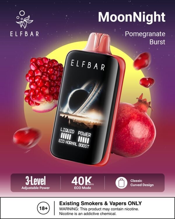Elfbar MoonNight 40000 puffs pomigranate burst